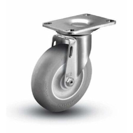 Linco 3.5" ROAD CASE CASTER - GREY ROUND TREAD DONUT TPR CWL-0000778